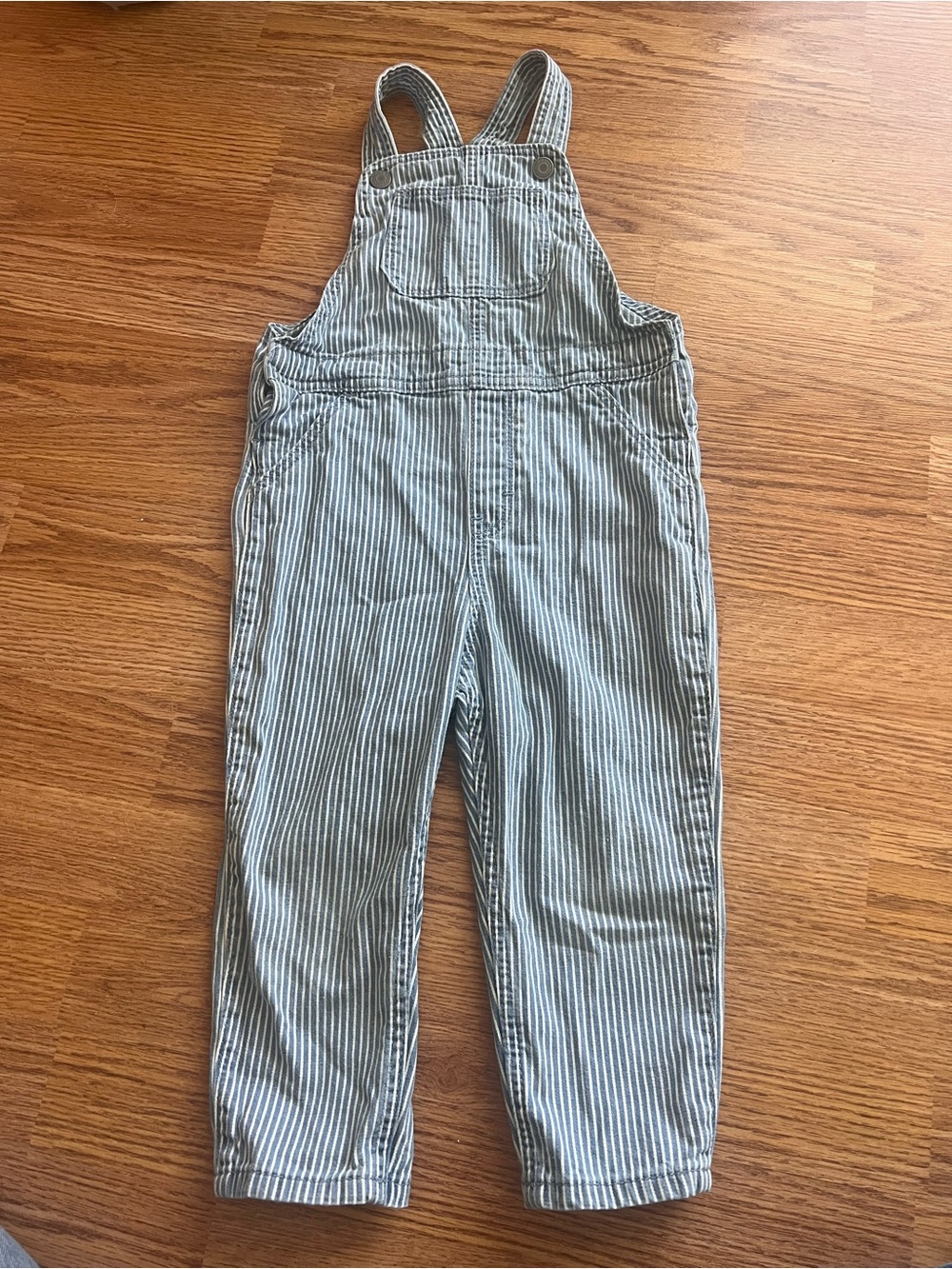 H&M Blue and White Striped Kids Overalls